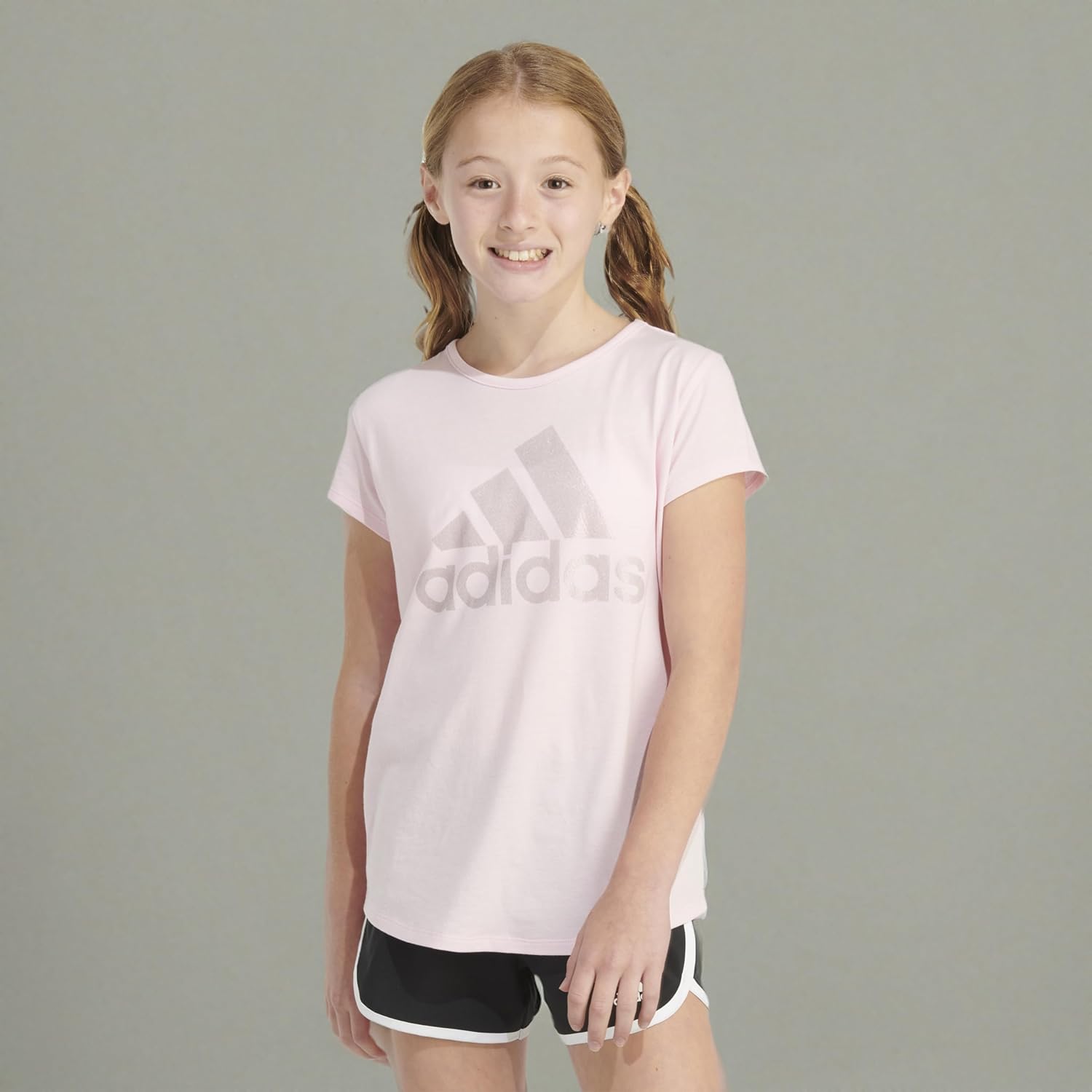 adidas Ladies' Quick Sleeve Scoop Neck Tee T-Shirt - Image 8
