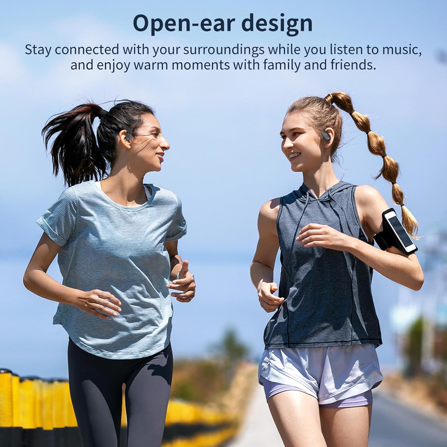 Open Ear Headphones, Bluetooth Headphones 5.3 Sports activities with Good Digital Show,... - Image 3
