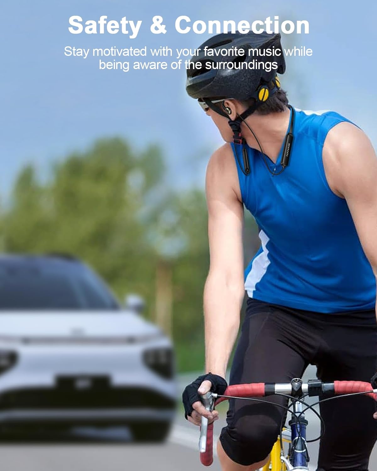 NANAMI Open Ear Headphones, Wi-fi Headphones Bluetooth Earbuds 15H Playtime, ... - Image 3