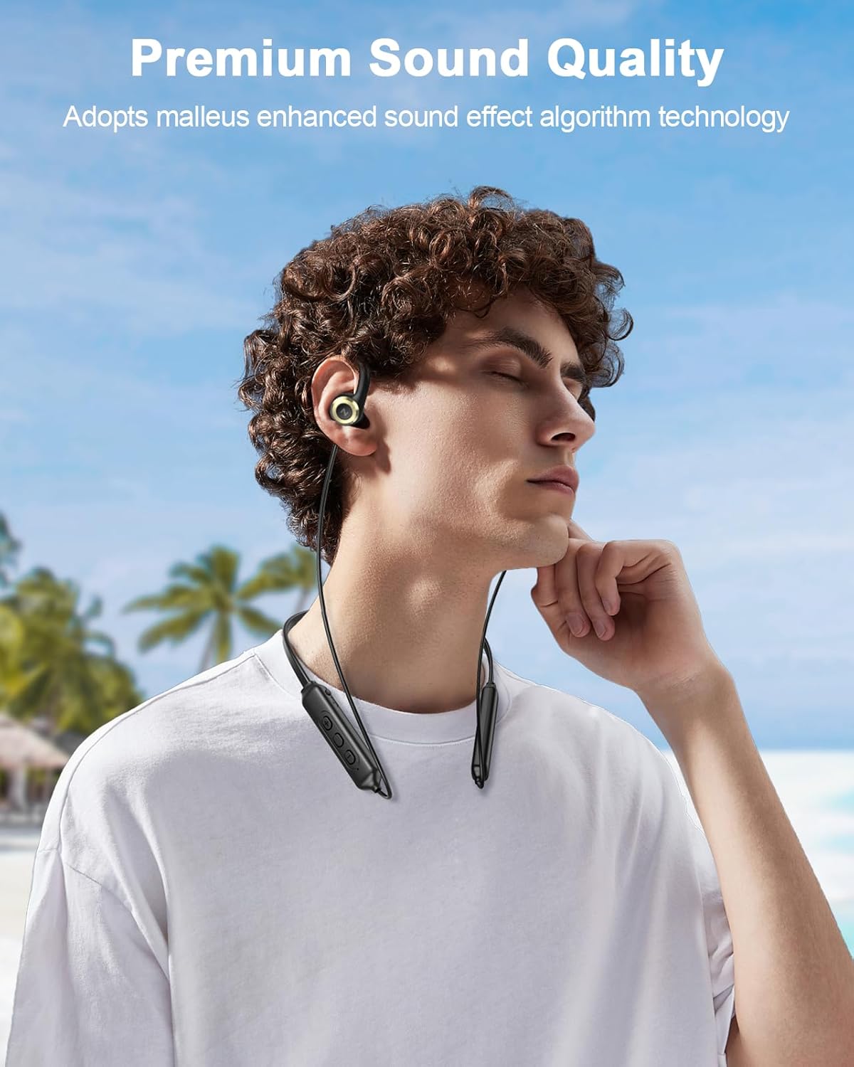 NANAMI Open Ear Headphones, Wi-fi Headphones Bluetooth Earbuds 15H Playtime, ... - Image 4