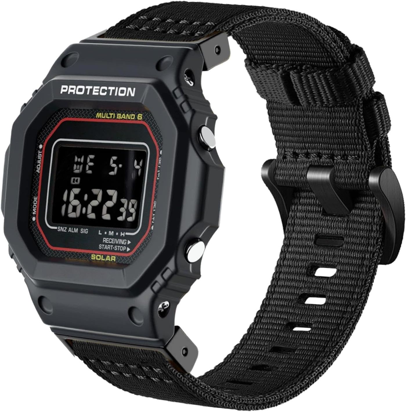 Abanen Rugged Nylon Watch Band for Casio gshock DW-5600/8900, Adjustable Sports activities ... - Image 3