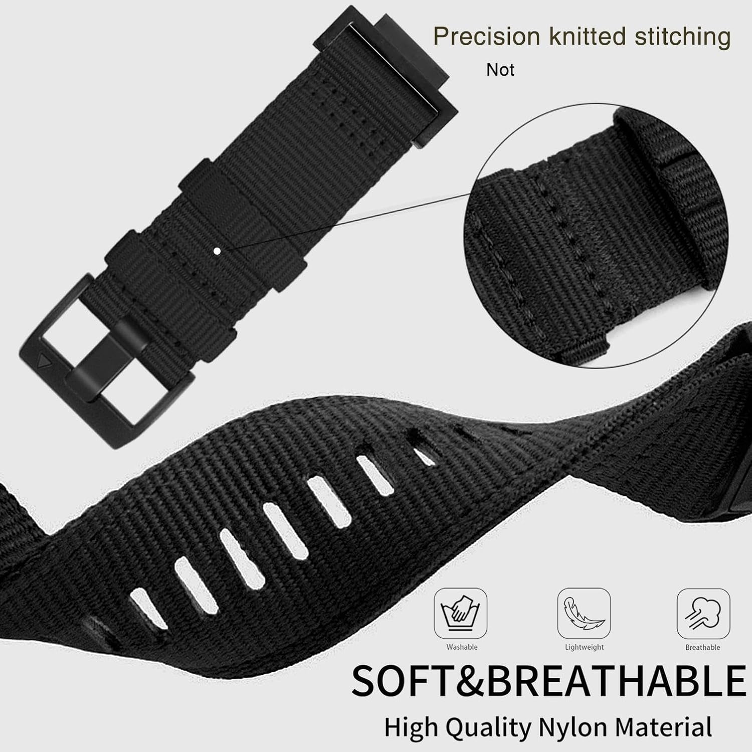 Abanen Rugged Nylon Watch Band for Casio gshock DW-5600/8900, Adjustable Sports activities ... - Image 5
