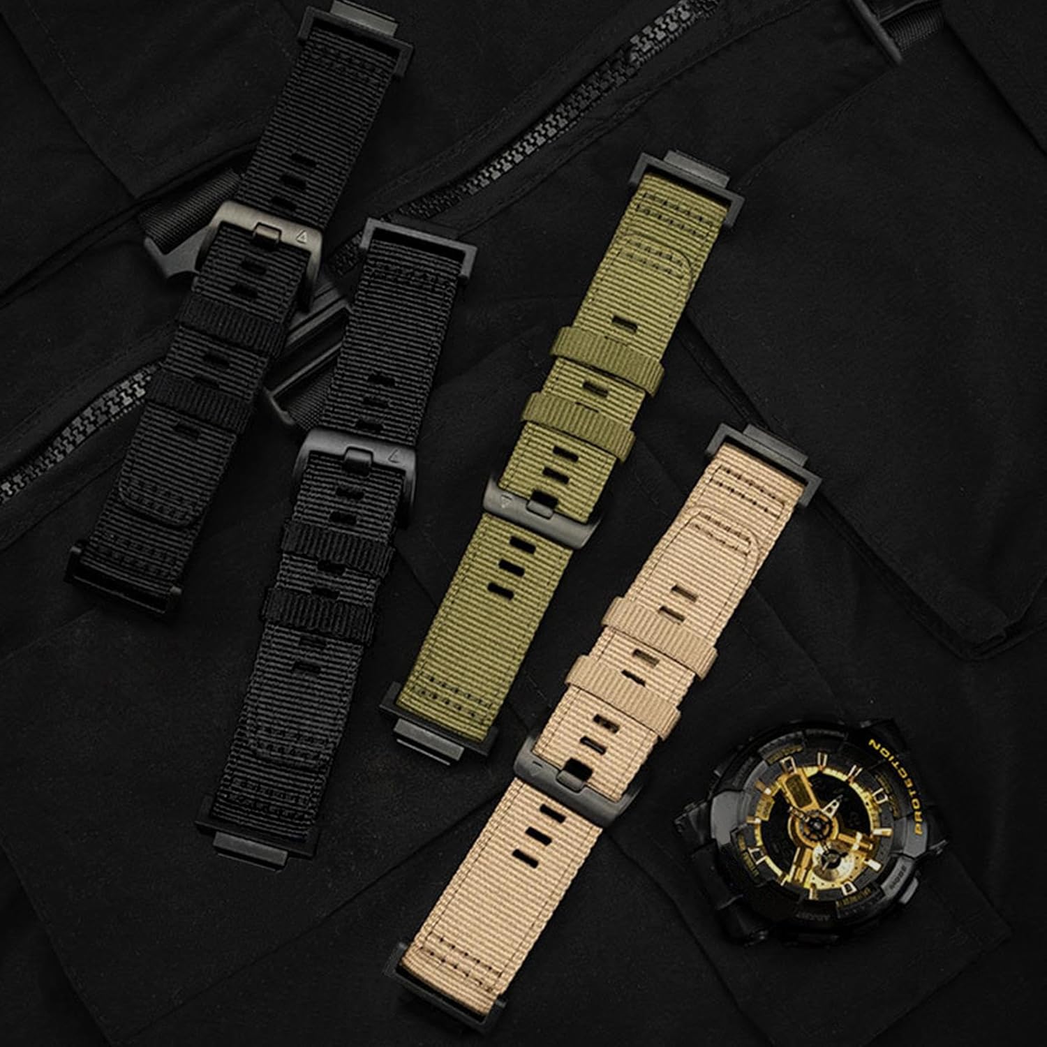 Abanen Rugged Nylon Watch Band for Casio gshock DW-5600/8900, Adjustable Sports activities ... - Image 7