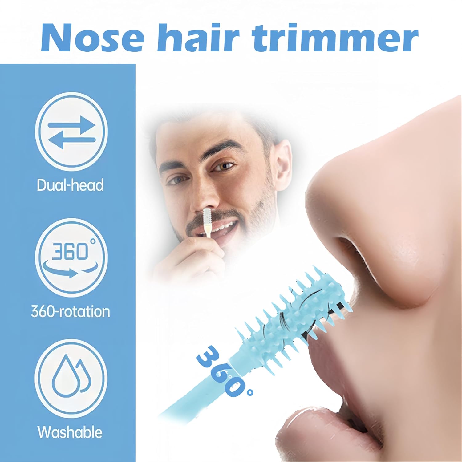 Nasal Hair Cutter Transportable Journey Necessities for Males Girls,2026 Nostril Hair Rem... - Image 5