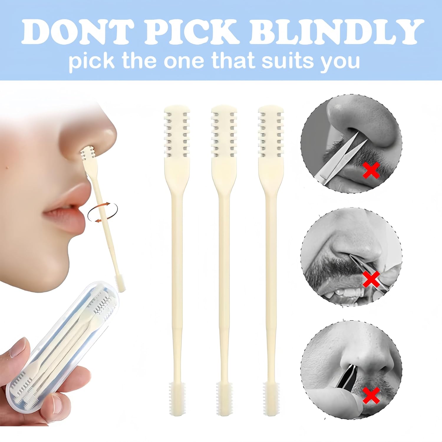 Nasal Hair Cutter Transportable Journey Necessities for Males Girls,2026 Nostril Hair Rem... - Image 6