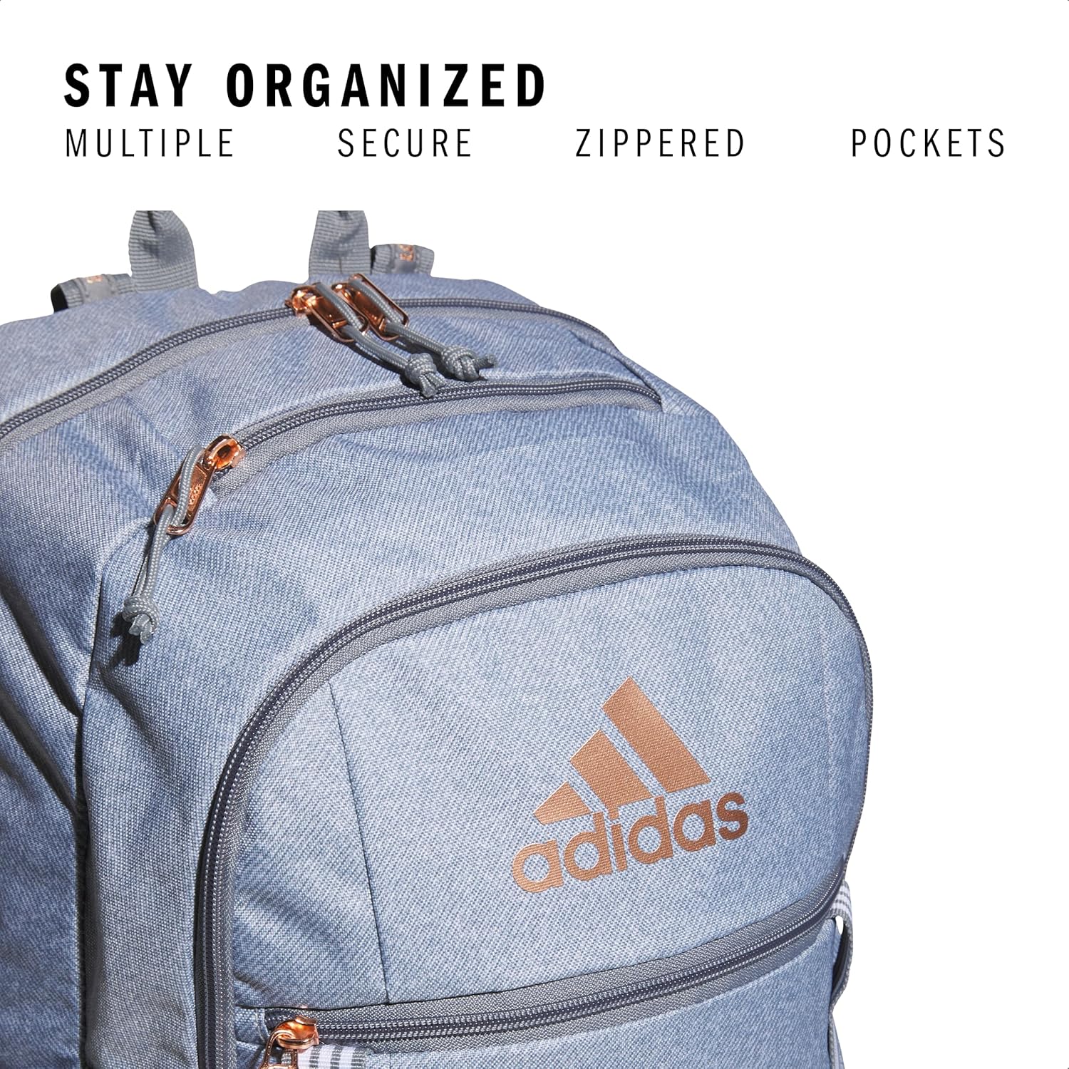 adidas Excel Backpack for Males & Ladies – Sturdy Giant Athletic Laptop computer Bag - Image 3
