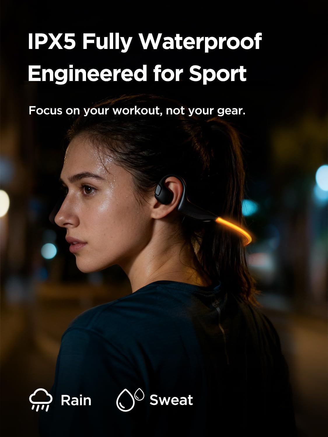 HAKII Mild 2 Open Ear Headphones, IPX5 Working Headphone with 180° Extremely-Vivid... - Image 6