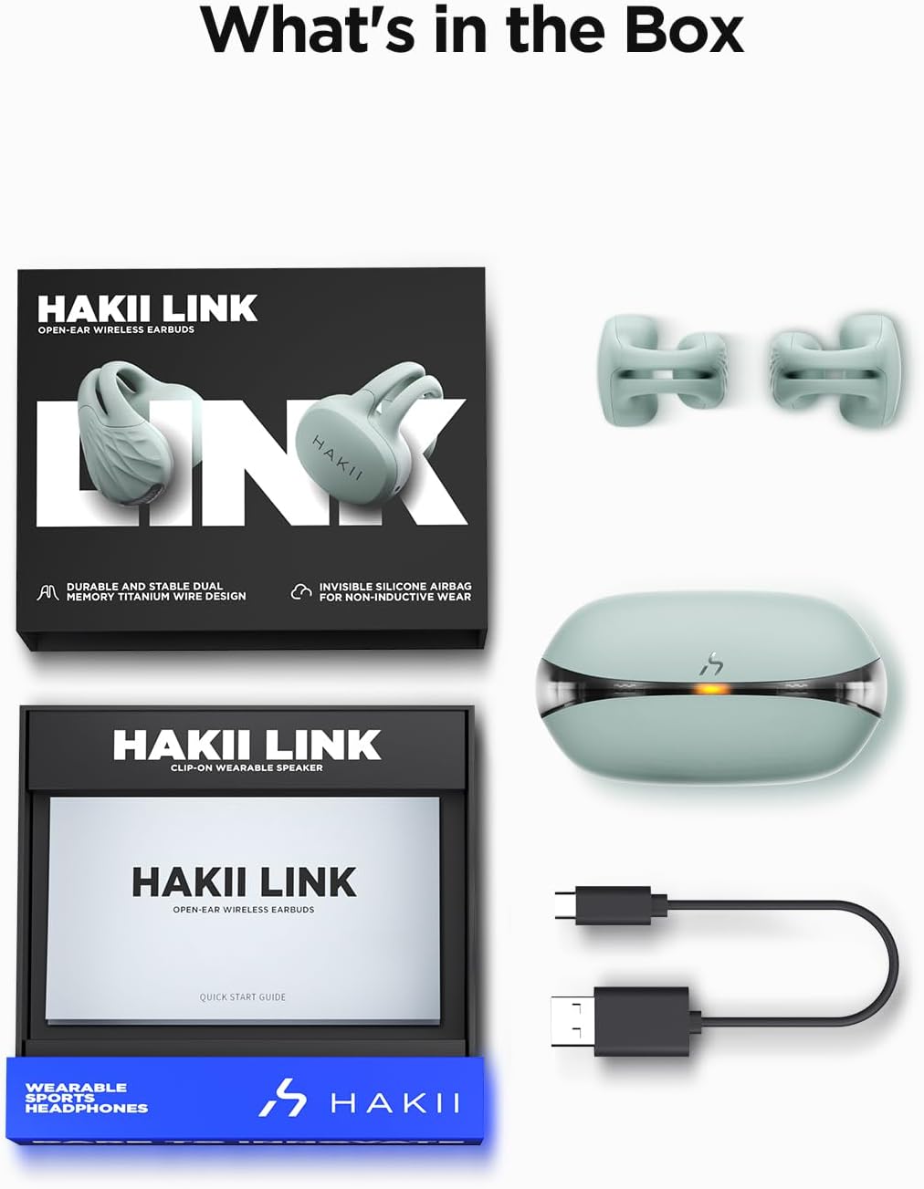 HAKII Open Ear Wi-fi Earbuds, Bluetooth 5.4 Ergonomic Clip on Bluetooth Earbu... - Image 9