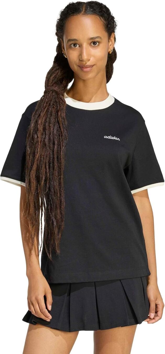 adidas Girls's Seasonal Necessities Colorpop T-Shirt with Embroide