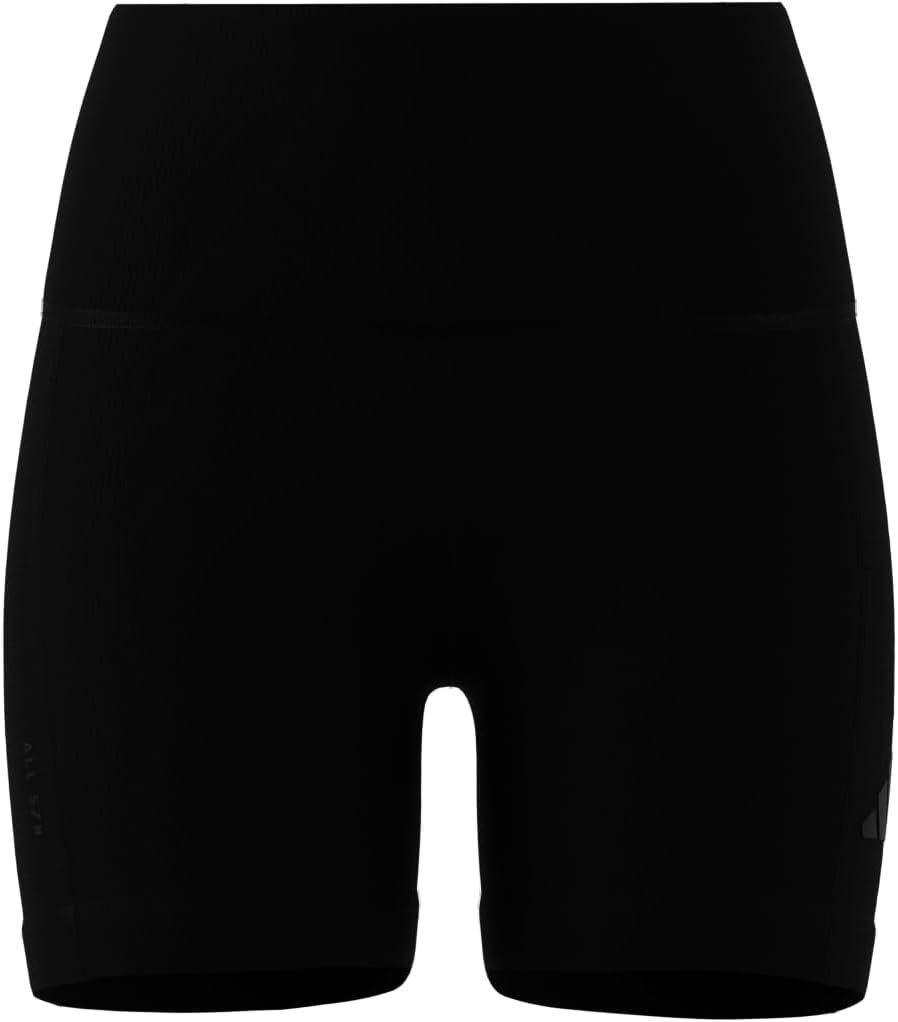 Adidas Womens All Szn Ribbed Excessive-Waisted Bike Shorts - Image 4