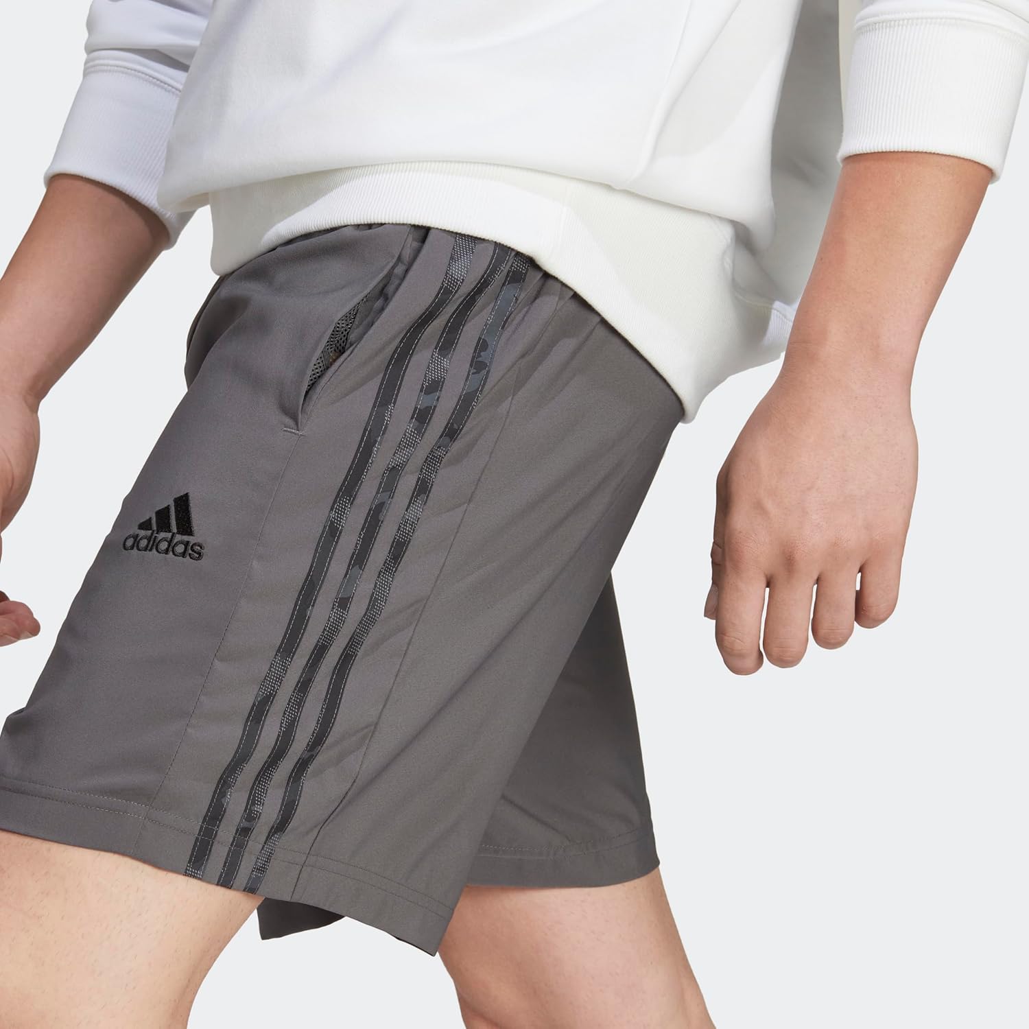 Adidas Mens Aeroready Necessities Chelsea 3-Stripes ShortsShorts - Image 3