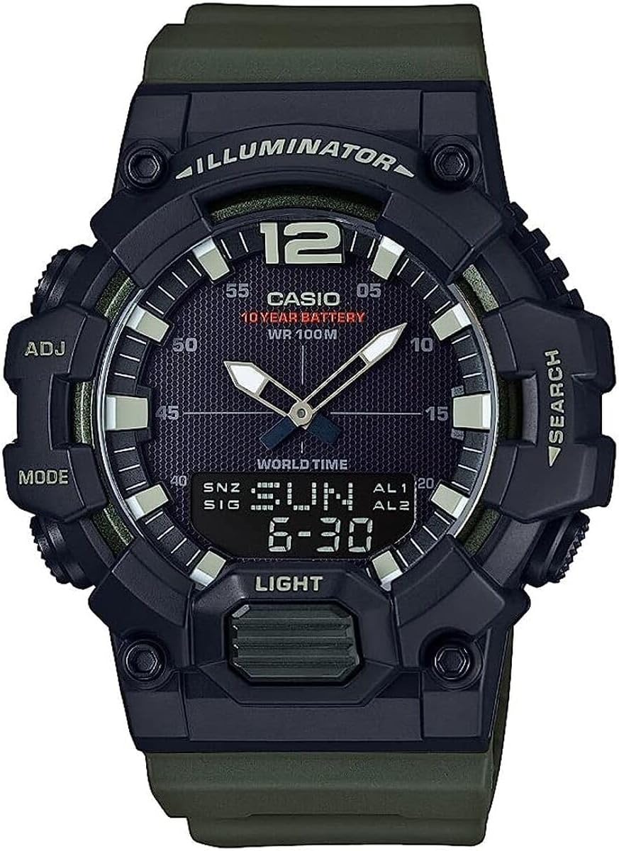 Casio Males's HDC-700-1AVCF Basic Analog-Digital Show Quartz Black Watch