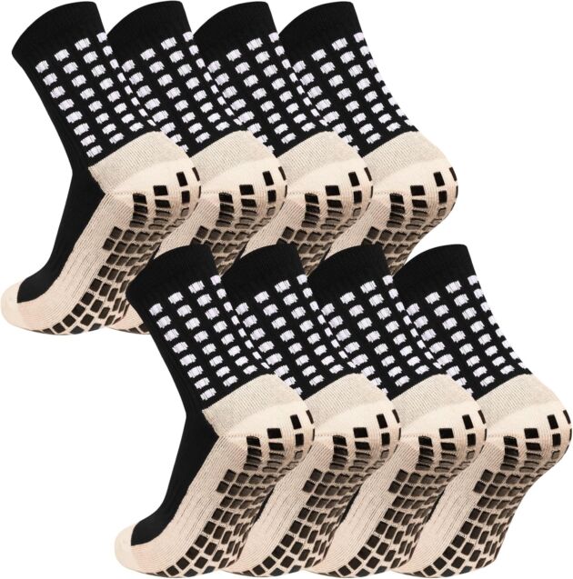 Males's Grip Soccer Socks Anti Slip Athletic Socks Non Slip Soccer Basketball So...