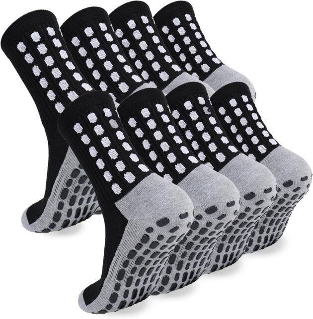 2/4/6 Pairs Males's Soccer Socks Grip Pads Non Slip Soccer Baseball Soccer Socks...