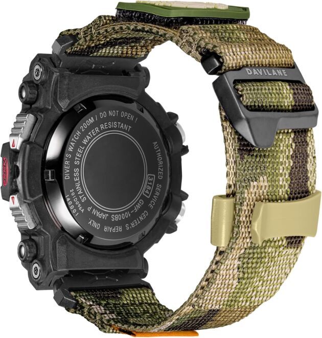 18mm Nylon Watch Band Suitable with Casio G-shock GWF-1000 GWF1000, Rugged Nyl...