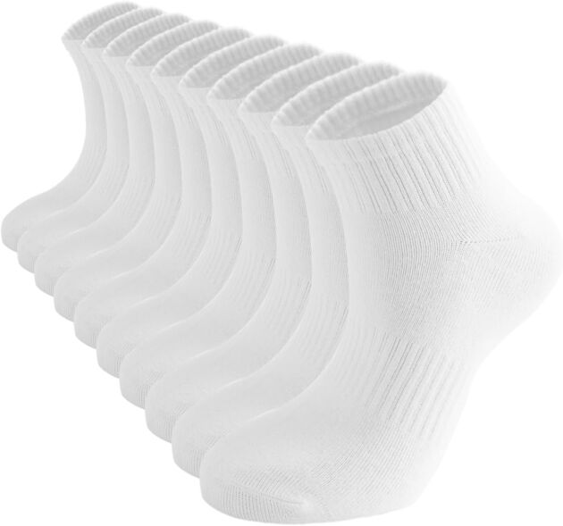 ACCFOD Womens Ankle Socks Skinny Cotton Fitness center Athletic Mini Crew Socks 5 Pairs
