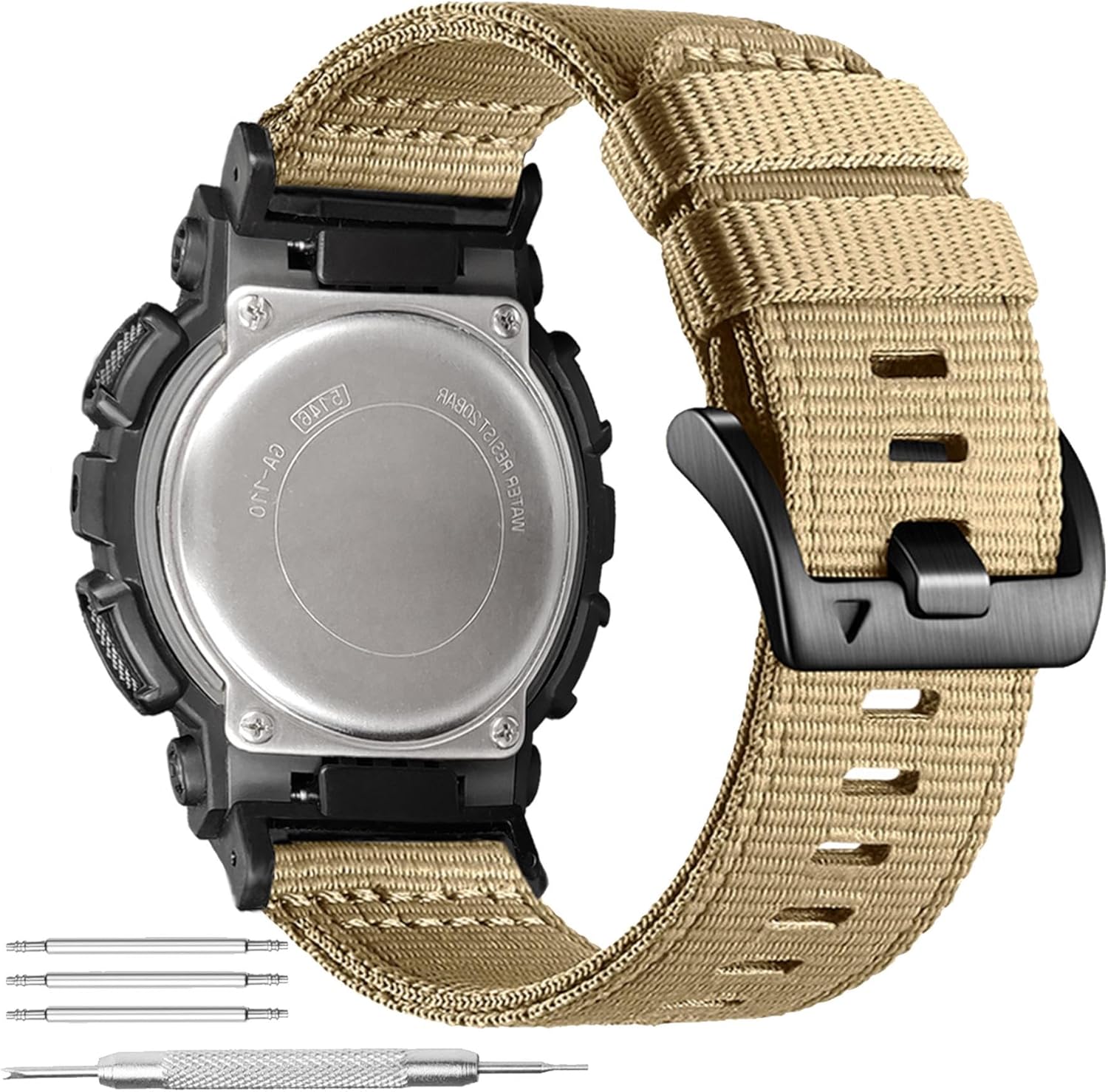 Abanen Rugged Nylon Watch Band for Casio gshock DW-5600/8900, Adjustable Sports activities ...