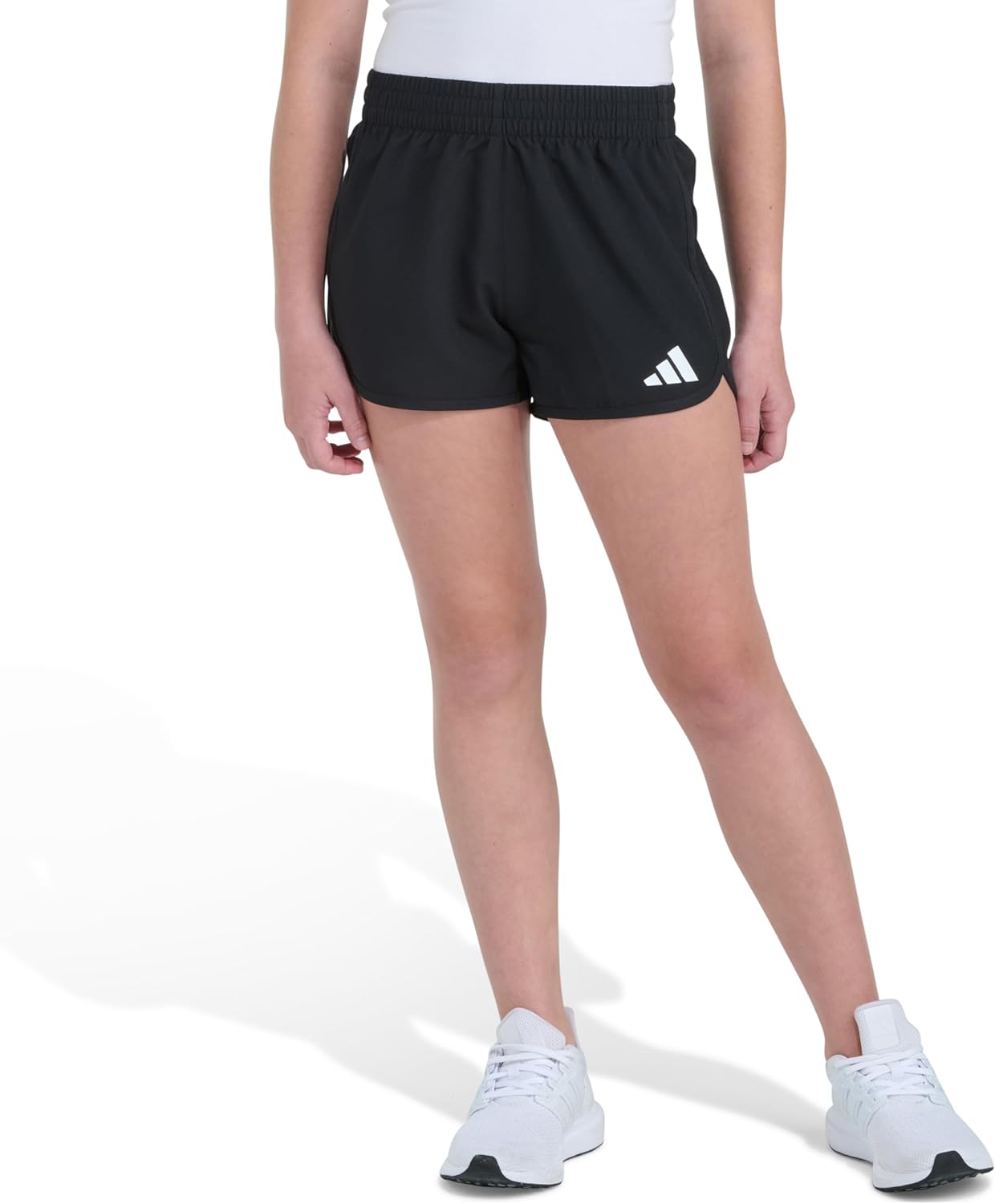 Adidas Women Elastic Waistband Retro Woven Shorts