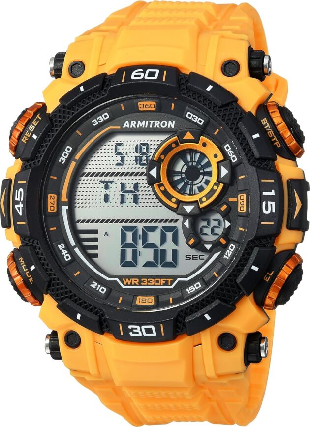 Armitron Sport Males's Digital Chronograph Resin Strap Watch, 40/8397