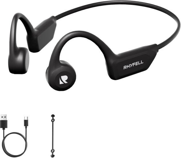 Bone Conduction Headphones, Open-Ear Bluetooth Wi-fi Sports activities Headphones with M...