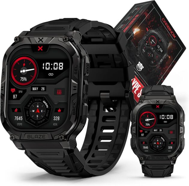 CARBINOX Blaze Sensible Watch with GPS – Rugged Health Trackers, IP69K Waterproof,...