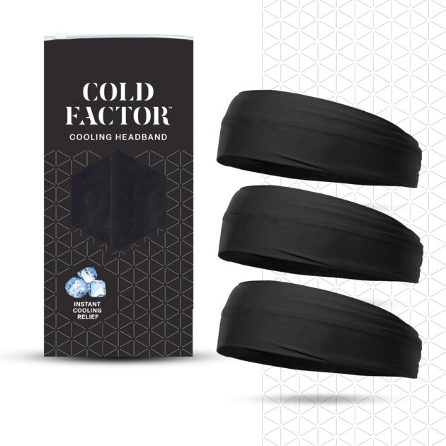 COLD FACTOR Cooling Headband for Ladies and Males – UPF 50+ Superior Evaporative Co...