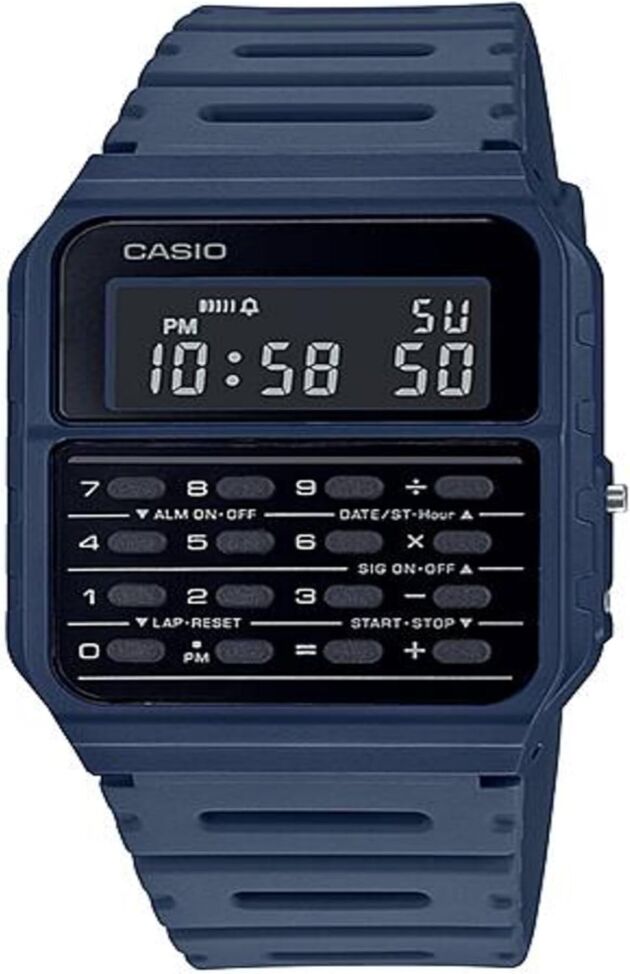 Casio CA-53WF-2B Calculator Blue Digital Mens Watch Authentic New Traditional CA-53