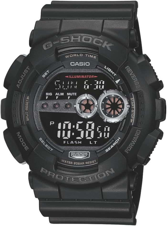 Casio G-Shock GD100-1B | Males's Powerful Digital Watch | 200M Water Resistant | Excessive...