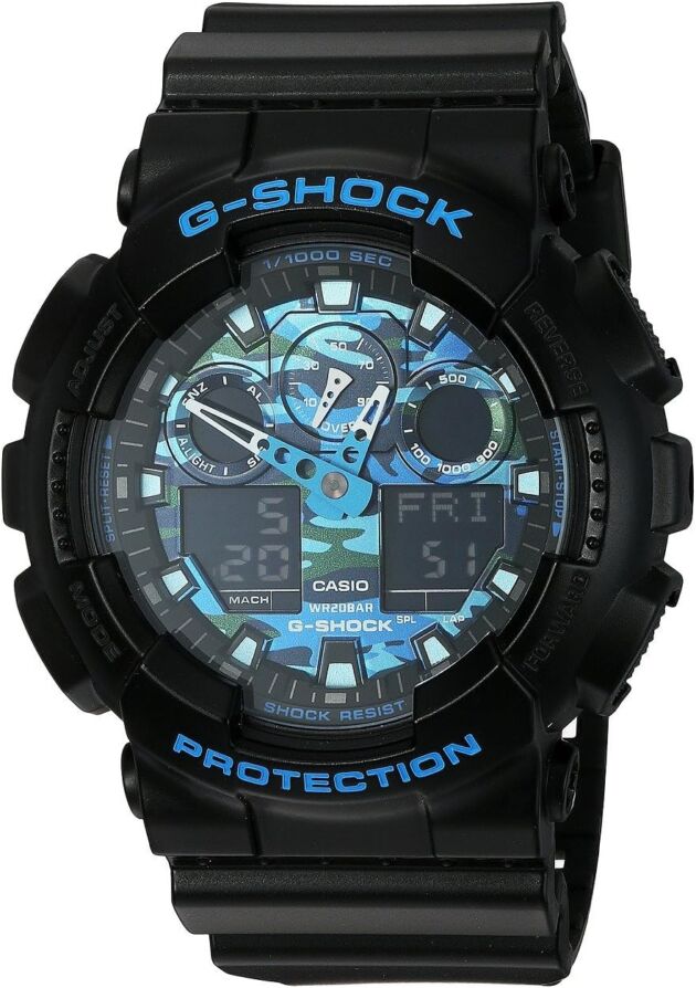 Casio G-Shock Graphic Dial Resin Quartz Males's Watch GA100CB-1A