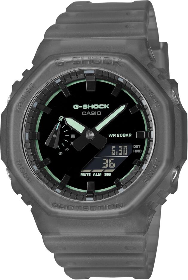 Casio G-Shock Smoke Mild Analog-Digital Grey Resin Watch GA2100K-1A