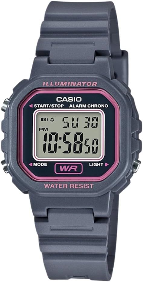 Casio LA20WH Sequence | Girls's Digital Watch | Water Resistant | LED Mild | Auto...