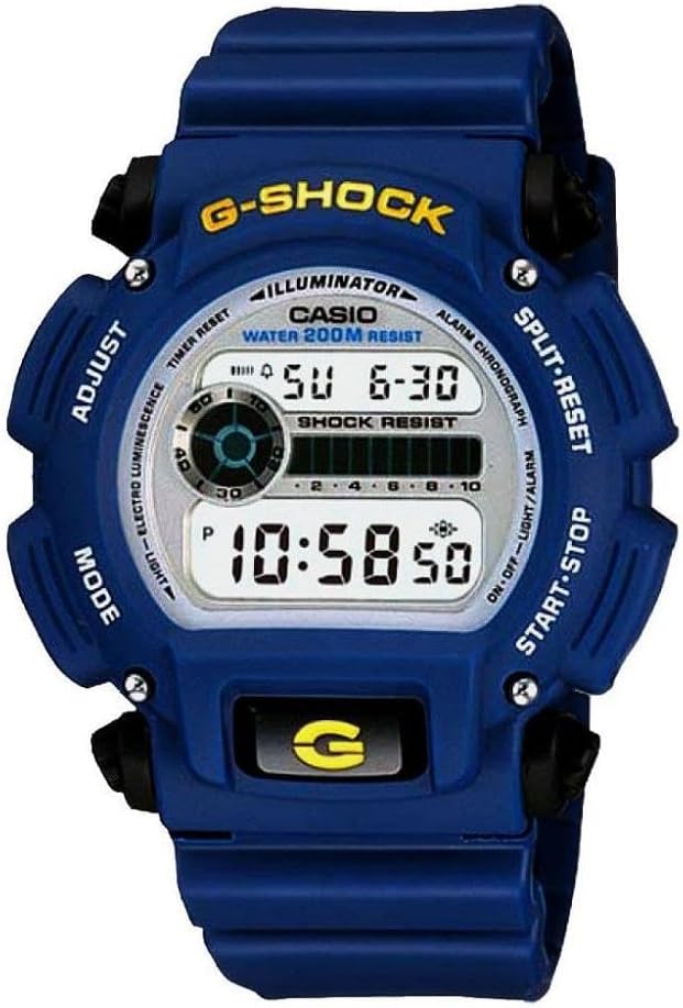 Casio Males's DW9052-2 G-Shock Blue Rubber Digital Dial Watch