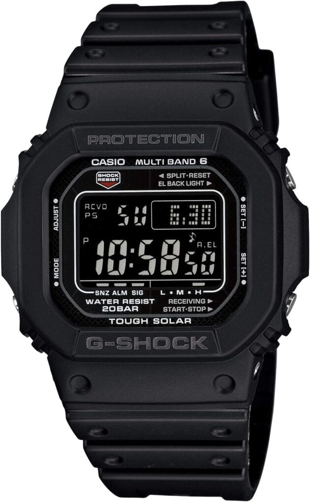 Casio Males's GW-M5610-1BJF G-Shock Photo voltaic Digital Multi Band 6 Black Watch