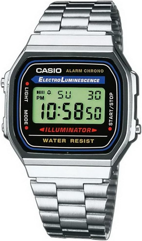 Casio Males's Classic A168WA-1 Electro Luminescence Watch