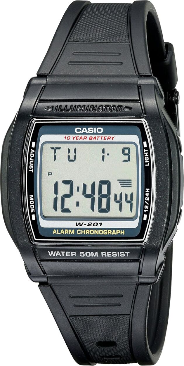 Casio Males's W201-1AV Alarm Chronograph Watch
