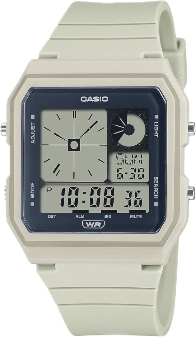 Casio POP Bio-Primarily based Renewable Band LED Backlight Every day Alarm Digital Watch