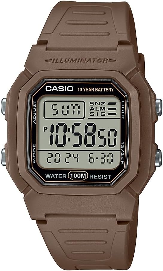 Casio W800HG Sequence | Males’s Digital Watch | 100 Meter Water Resistance | Multi F...