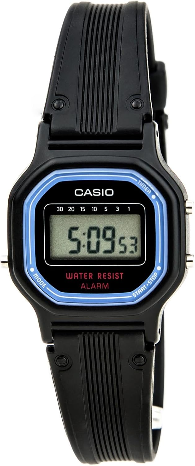Casio Girls's Classic LA11WB-1 Sport Black Resin Band Watch
