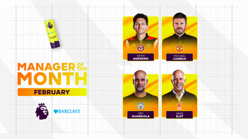 Choose your Barclays Manager of the Month