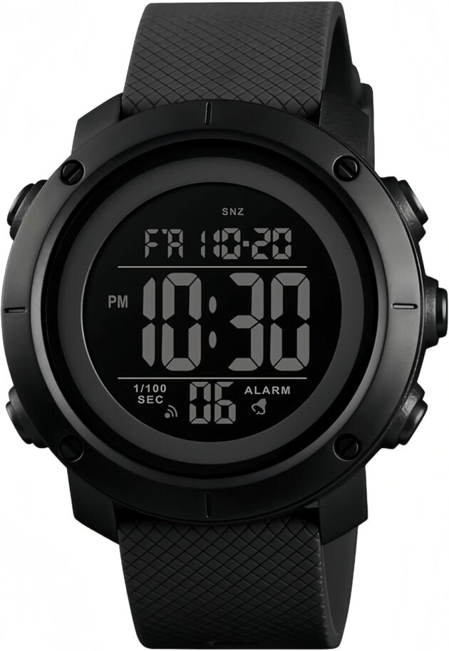 Digital Watch Sports activities Waterproof Army Again Mild Small Look ahead to Males Black 14...