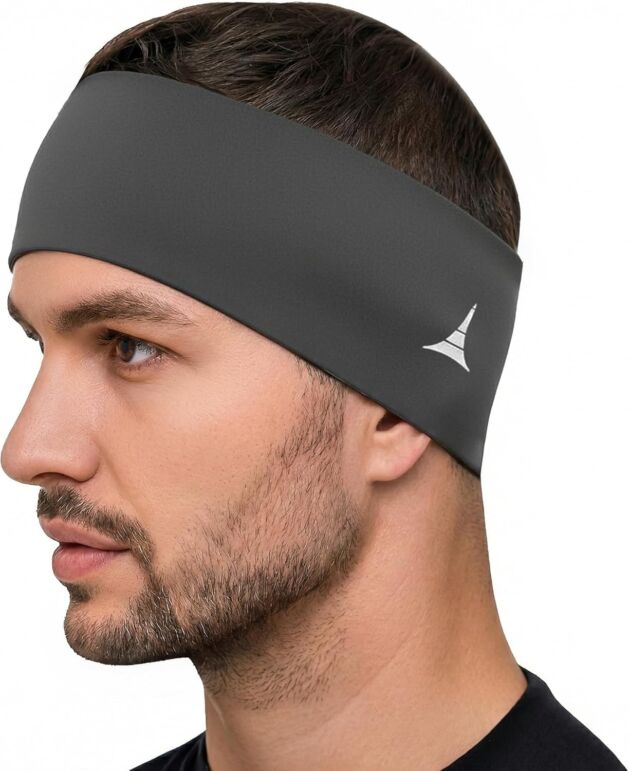 French Health Revolution - Stretchy Sports activities Headband for Males & Ladies - Guys Swea...