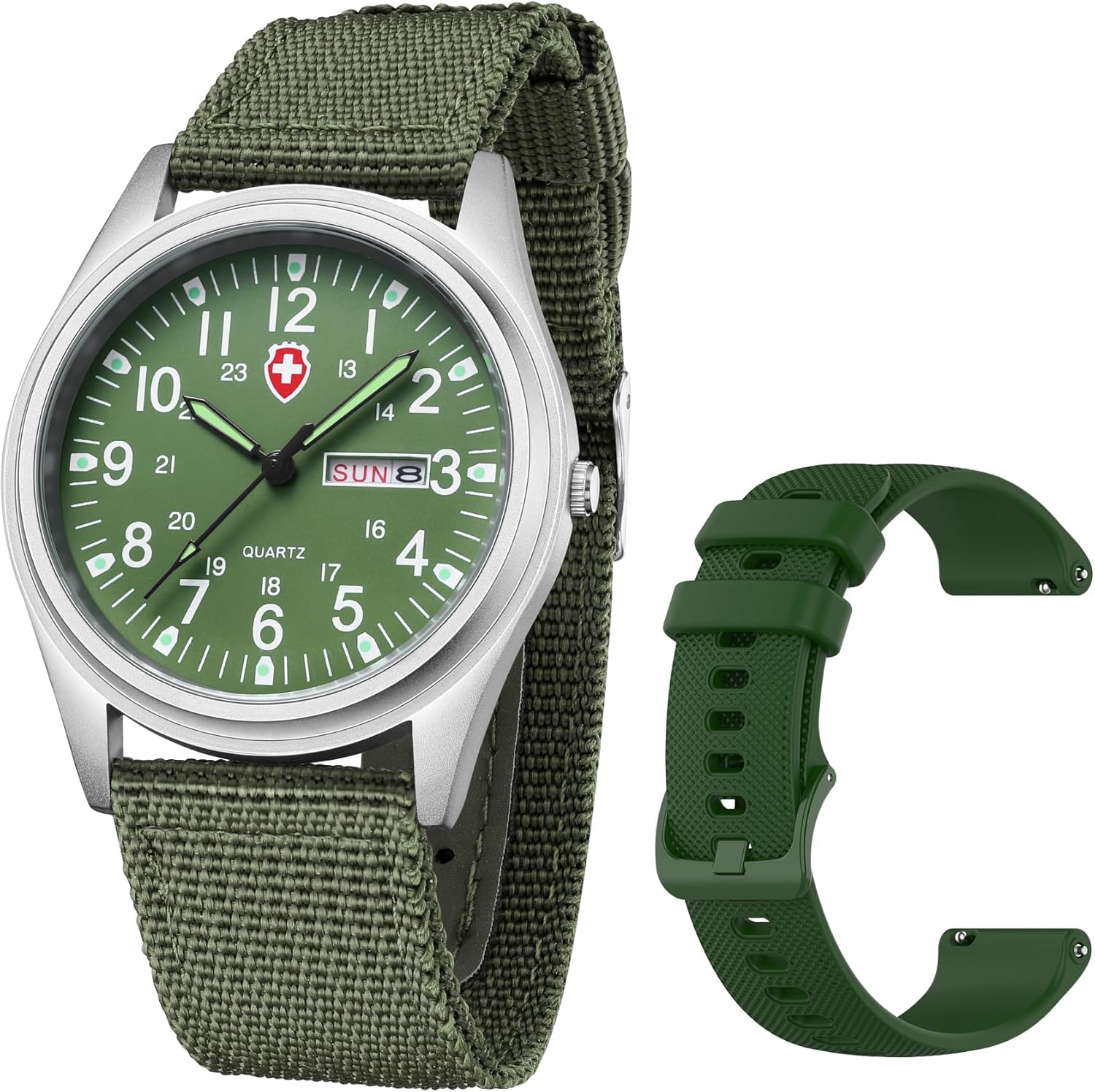 Gosasa Unisex Navy Watches Sport Textile Nylon Strap Fashionable Males Watch Lumin...