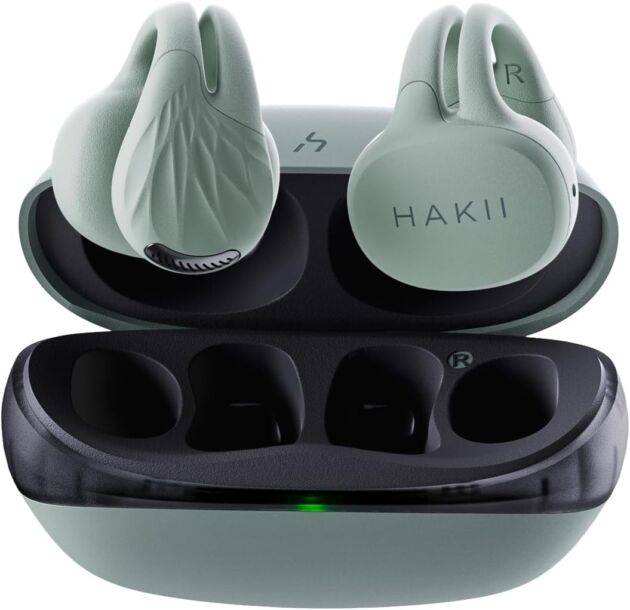 HAKII Open Ear Wi-fi Earbuds, Bluetooth 5.4 Ergonomic Clip on Bluetooth Earbu...