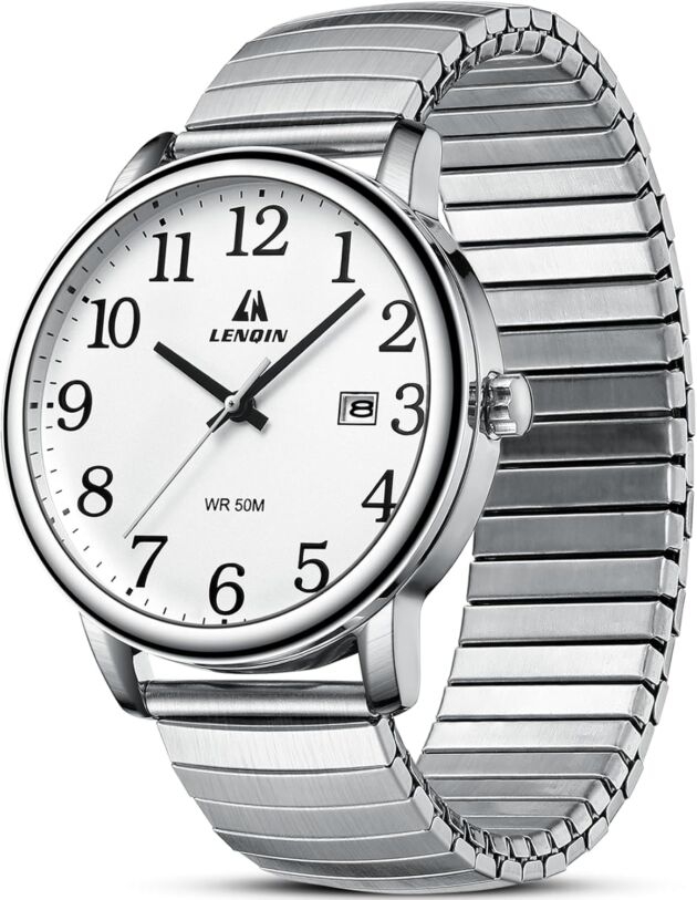 LN LENQIN Mens Watches Straightforward Learn Analog Quartz Sport Waterproof Look ahead to Males wi...