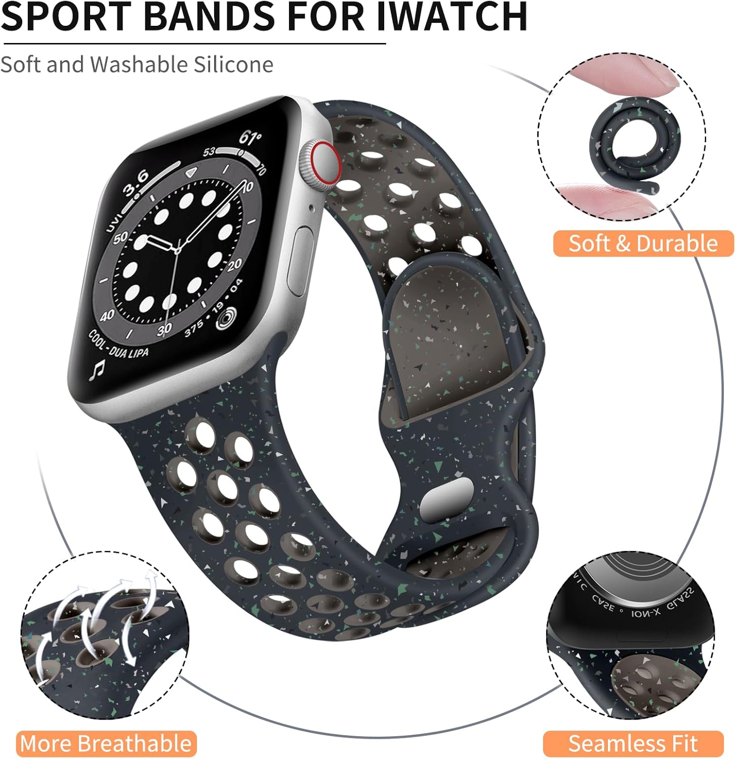 Lerobo Appropriate with Apple Watch Band SE 44mm Males Extremely 3 2 49mm Sequence 11 10 ... - Image 2