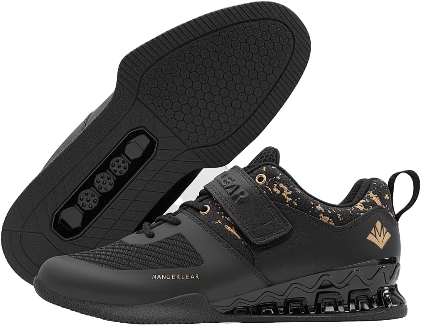 MANUEKLEAR Deadlift Footwear, Robust Anti-Slip Lifting Footwear for Males, Skilled ...