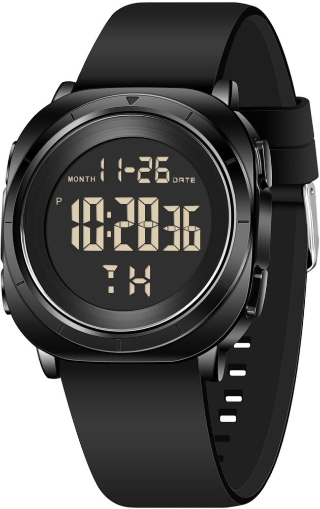 Mens Digital Waterproof Operating Wrist Watches for Males Navy Sports activities Tactical D...