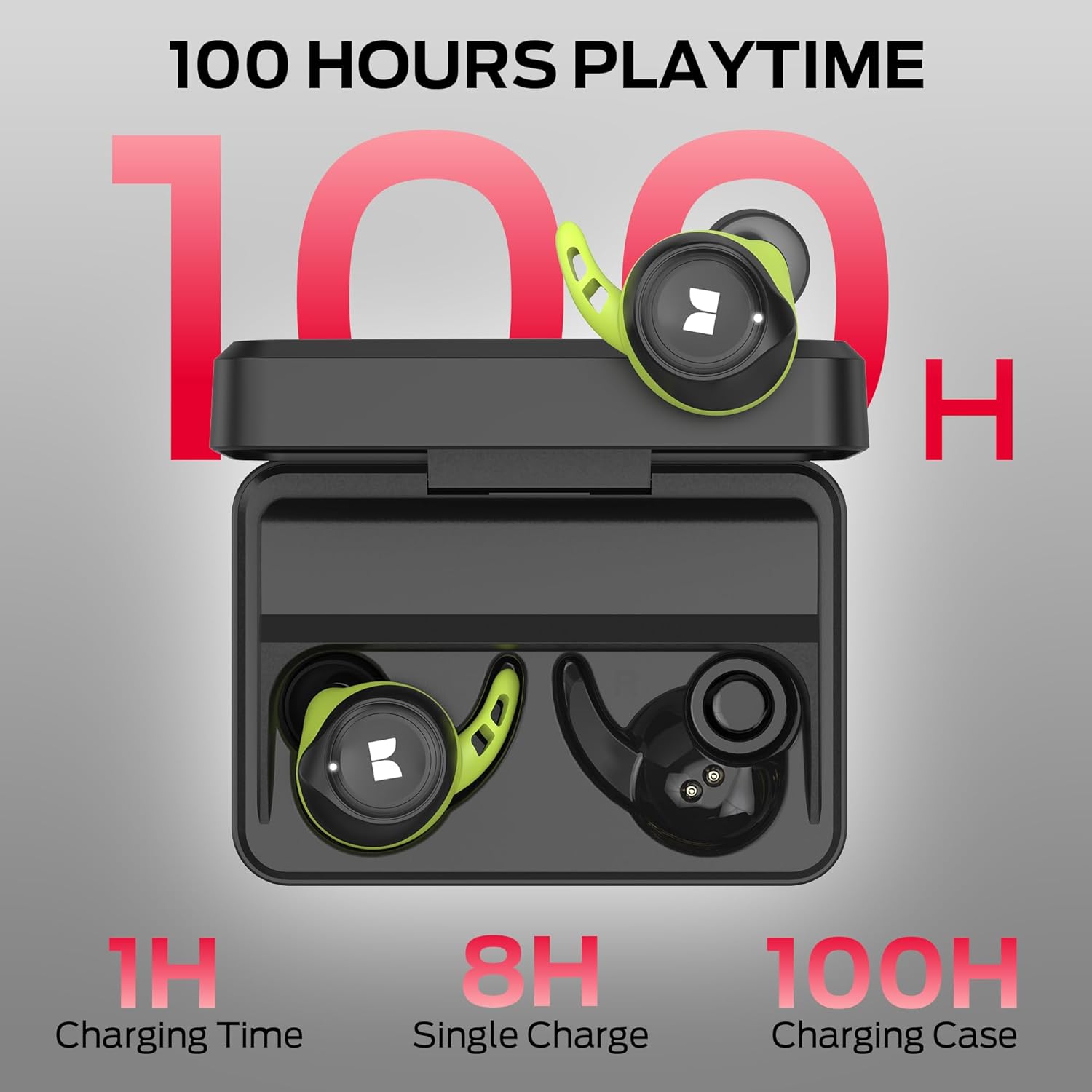 Monster Champion True Wi-fi Earbuds, CVC 8.0 Noise Cancellation, 100Hrs Charg... - Image 2