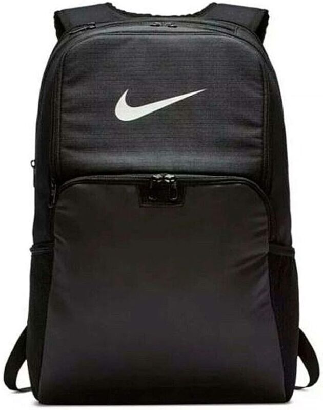 NIKE Brasilia XLarge Backpack 9.0, Black/Black/White, Misc