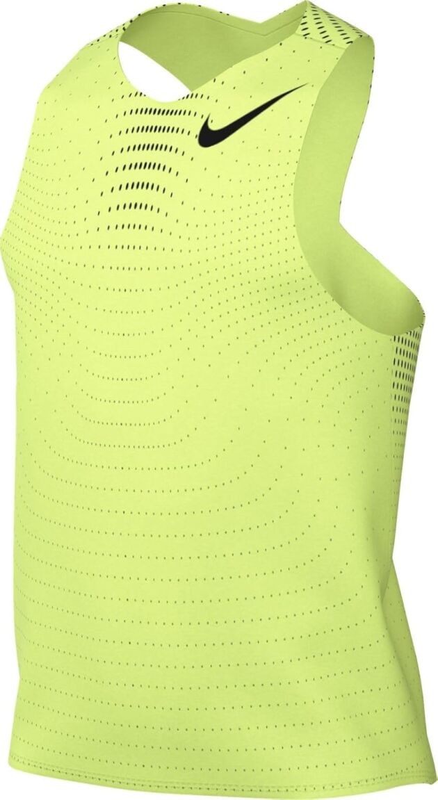 Nike AeroSwift Males's Dri-FIT ADV Working Singlet (FN4231-736, Gentle Lemon Twist/...